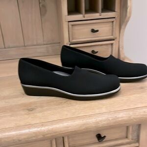 SAS Bliss Slip On Wedge Tripad Comfort Shoes Casual Black Size 10.5 Slim AAA